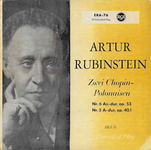 Cover Artur Rubinstein* - Zwei Chopin Polonaisen (7, EP, Red) Schallplatten Ankauf