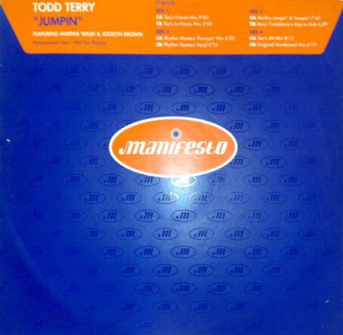 Cover Todd Terry Featuring Martha Wash & Jocelyn Brown - Jumpin' (2x12, Single, Promo) Schallplatten Ankauf