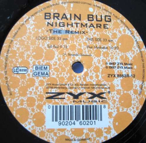 Cover Brain Bug* - Nightmare (The Remix) (12, Maxi) Schallplatten Ankauf
