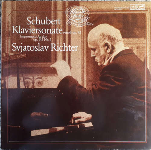 Cover Schubert* - Svjatoslav Richter* - Klaviersonate A-Moll, Op. 42 / Impromptu As-Dur Op. 142 Nr. 2 (LP) Schallplatten Ankauf