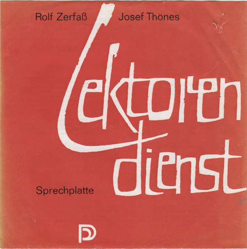 Cover Rolf Zerfaß, Josef Thönes - Lektorendienst (7) Schallplatten Ankauf