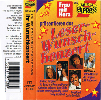 Bild Various - Frau Mit Herz & Ariola-Express Präsentieren Ihr Wunschkonzert (Cass, Comp) Schallplatten Ankauf