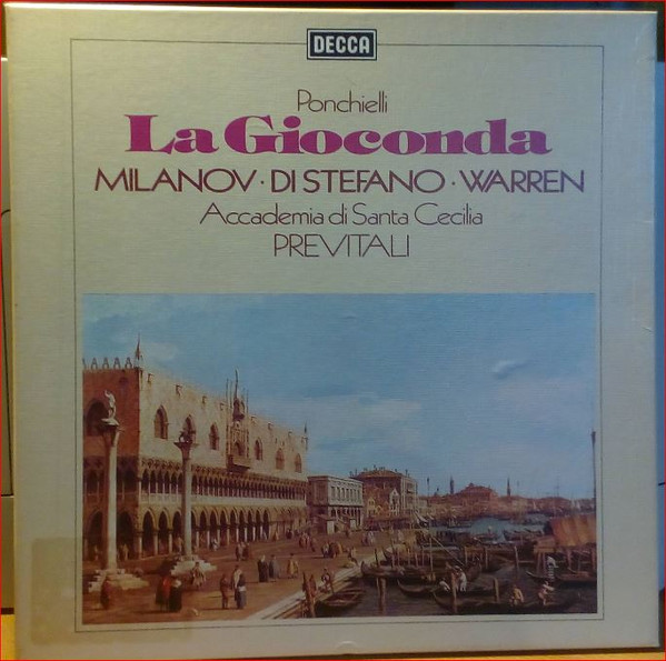 Cover Ponchielli*, Milanov*, di Stefano*, Warren*, Previtali* - La Gioconda (3xLP, Mono) Schallplatten Ankauf