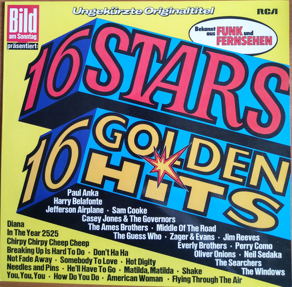 Cover Various - 16 Stars - 16 Golden Hits (LP, Comp) Schallplatten Ankauf