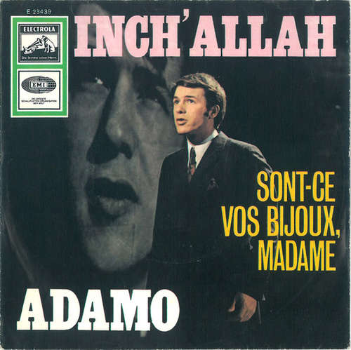 Cover Adamo - Inch' Allah (7, Single, RP) Schallplatten Ankauf