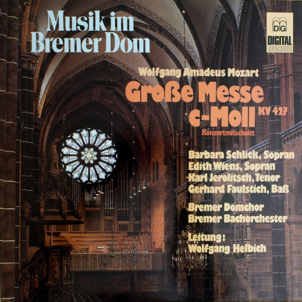 Cover Wolfgang Amadeus Mozart - Große Messe C-Moll, KV 427 (Konzertmischnitt) (LP, Album) Schallplatten Ankauf