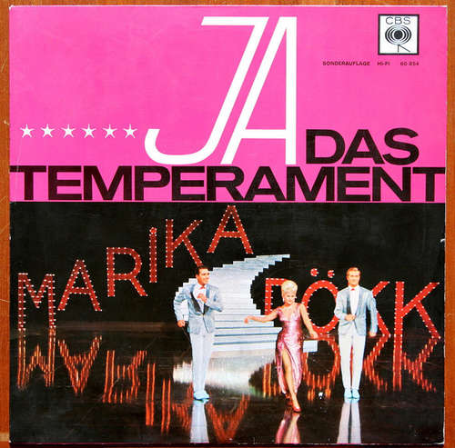 Cover Marika Rökk - Ja das Temperament (10, MiniAlbum, Mono, Club) Schallplatten Ankauf