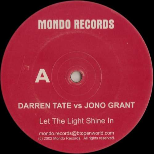 Cover Darren Tate Vs Jono Grant / Darren Tate Vs Mike Koglin - Let The Light Shine In / Now Is The Time (12) Schallplatten Ankauf