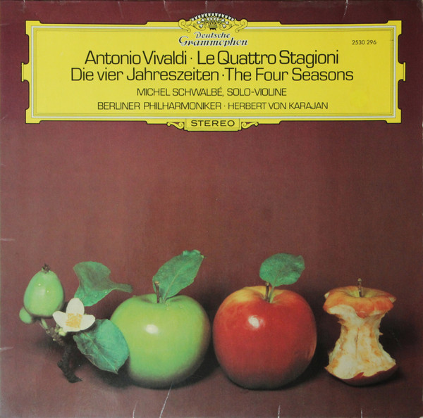 Cover Antonio Vivaldi / Michel Schwalbé • Berliner Philharmoniker • Herbert von Karajan - Le Quattro Stagioni (LP, RP) Schallplatten Ankauf