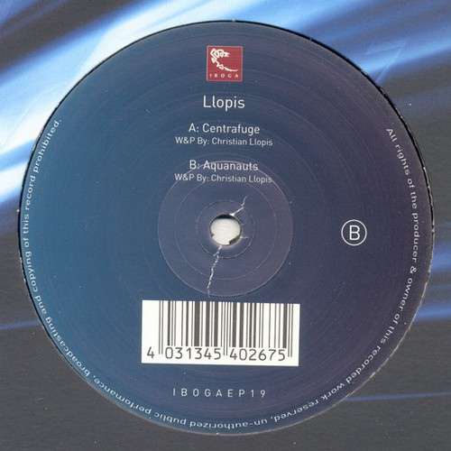 Cover Llopis - Centrafuge / Aquanauts (12, EP) Schallplatten Ankauf