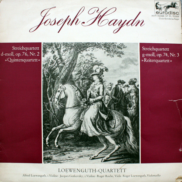 Bild Joseph Haydn - Loewenguth Quartett* - Streichquartett D-moll, Op. 76, Nr. 2 Quintenquartett / Streichquartett G-moll, Op. 74, Nr. 3 Reiterquartett (LP, Mono) Schallplatten Ankauf