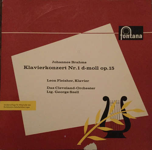 Cover Johannes Brahms, Leon Fleisher, The Cleveland Orchestra, George Szell - Klavierkonzert Nr.1 d-moll op. 15 (LP) Schallplatten Ankauf