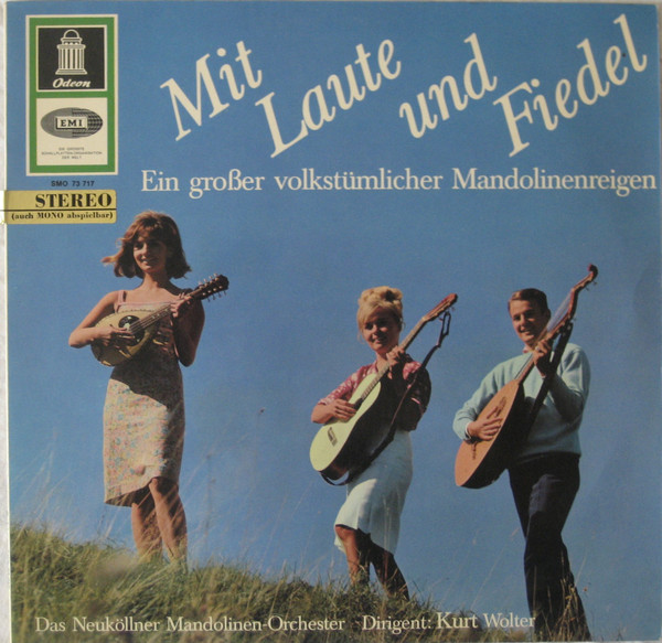 Cover Das Neuköllner Mandolinen-Orchester - Mit Laute Und Fiedel - Ein Großer Volkstümlicher Mandolinenreigen (LP) Schallplatten Ankauf