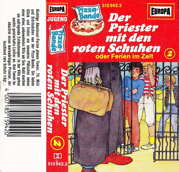 Cover Tina Caspari - Die Pizza-Bande 2 - Der Priester Mit Den Roten Schuhen (Cass) Schallplatten Ankauf