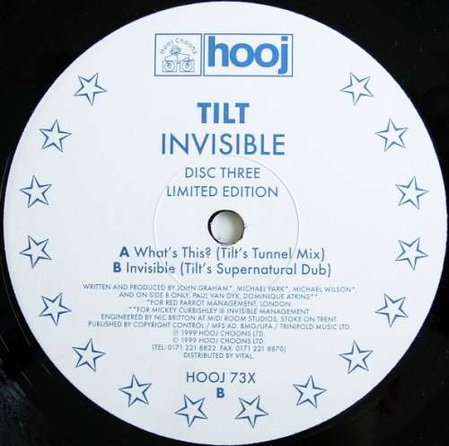 Cover Tilt - Invisible (Disc Three) (12, Ltd, Promo) Schallplatten Ankauf