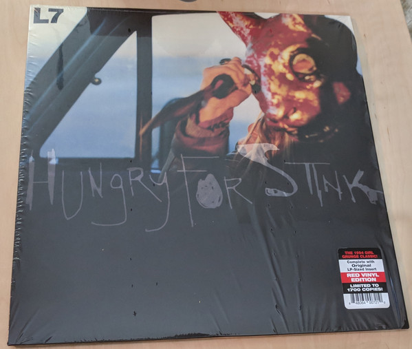 Cover L7 - Hungry For Stink (LP, Ltd, RE, Red) Schallplatten Ankauf
