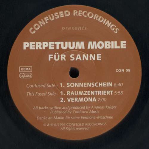 Cover Perpetuum Mobile - Für Sanne (12) Schallplatten Ankauf