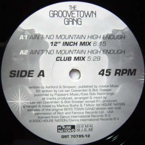 Cover The Groovetown Gang - Ain't No Mountain High Enough (12) Schallplatten Ankauf