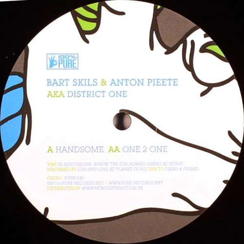 Cover Bart Skils & Anton Pieete Aka District One - Handsome / One 2 One (12) Schallplatten Ankauf