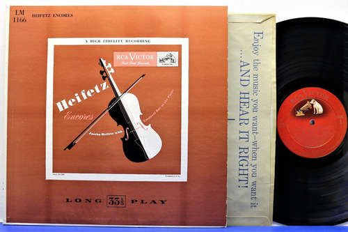 Cover Jascha Heifetz, Emanuel Bay - Heifetz Encores (LP, Comp, Mono, RM) Schallplatten Ankauf