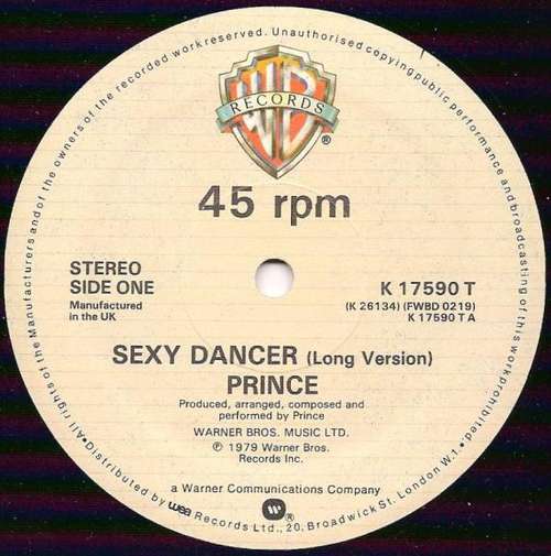 Cover Prince - Sexy Dancer (12) Schallplatten Ankauf