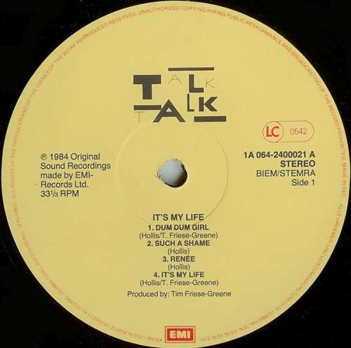 Talk Talk - It's My Life (LP, Album) - Vinyl Schallplatten Shop ...