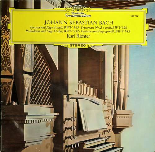Cover Toccata Und Fuge D-moll, BWV 565 • Triosonate Nr. 2 C-moll, BWV 526 • Präludium Und Fuge D-dur, BWV 532 • Fantasie Und Fuge G-moll, BWV 542 Schallplatten Ankauf