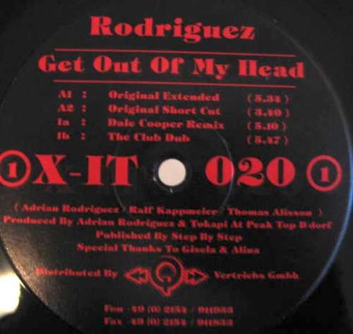 Cover Rodriguez - Get Out Of My Head (12, red) Schallplatten Ankauf