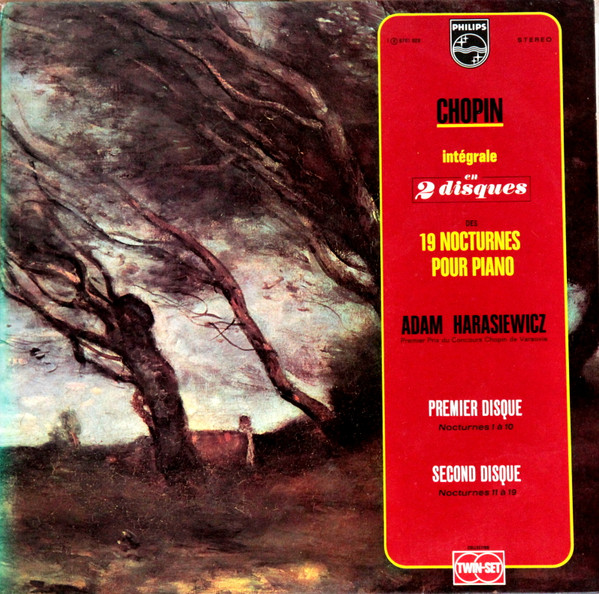 Cover Chopin*, Adam Harasiewicz - 19 Nocturnes Pour Piano (2xLP, RE) Schallplatten Ankauf