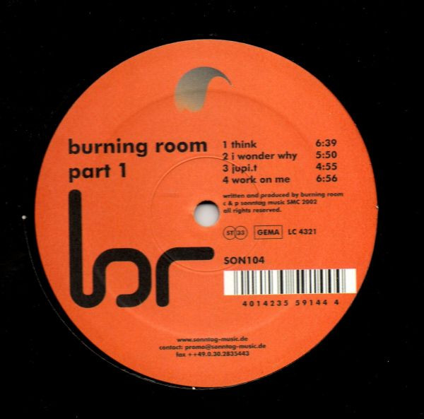Cover Burning Room - Burning Room Part 1 (12) Schallplatten Ankauf