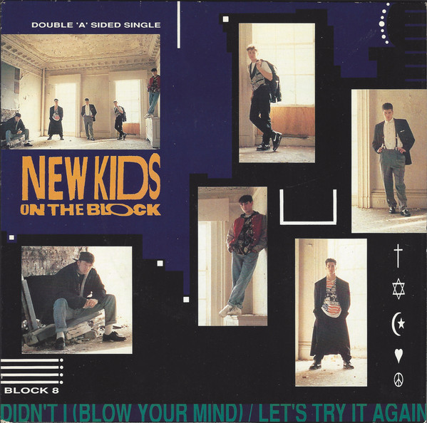Cover New Kids On The Block - Let's Try It Again / Didn't I (Blow Your Mind) (7, Dou) Schallplatten Ankauf