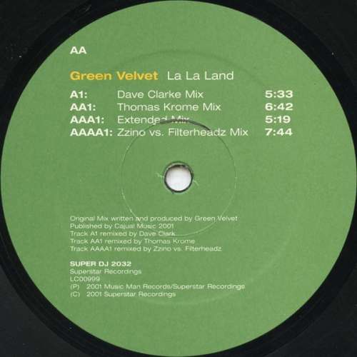Cover Green Velvet - La La Land (12) Schallplatten Ankauf