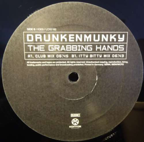 Cover Drunkenmunky - The Grabbing Hands (12) Schallplatten Ankauf