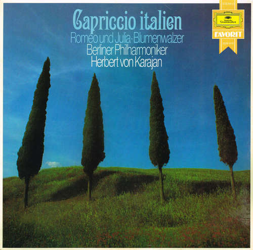 Cover Berliner Philharmoniker, Herbert Von Karajan / Peter Tschaikowsky* - Capriccio Italien (LP, RE) Schallplatten Ankauf