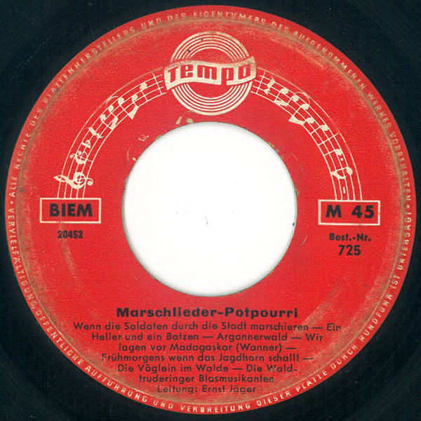 Bild Die Waldtruderinger Blasmusikanten - Marschlieder-Potpourri (7, Single) Schallplatten Ankauf