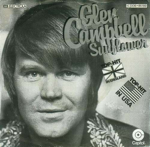 Cover Glen Campbell - Sunflower (7, Single) Schallplatten Ankauf