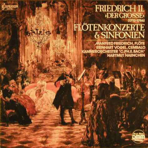 Cover Friedrich II. Der Große*, Manfred Friedrich, Reinhart Vogel, Kammerorchester C.Ph.E. Bach*, Hartmut Haenchen - Flötenkonzerte & Sinfonien (LP, Club) Schallplatten Ankauf