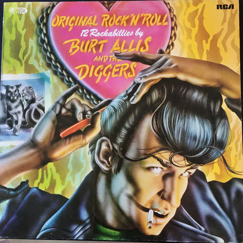 Cover Burt Allis And The Diggers - Original Rock'N'Roll - 12 Rockabillies By (LP, Album, Mono) Schallplatten Ankauf