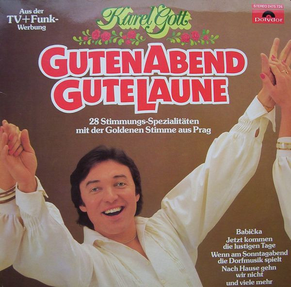 Cover Karel Gott - Guten Abend, Gute Laune (28 Stimmungs-Spezialitäten Mit Der Goldenen Stimme Aus Prag) (LP) Schallplatten Ankauf