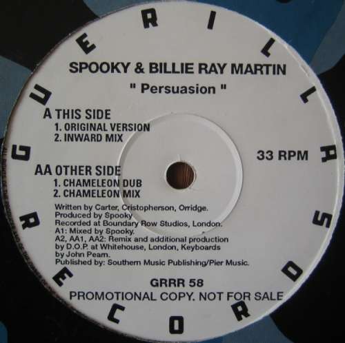 Cover Spooky & Billie Ray Martin - Persuasion (12, Promo) Schallplatten Ankauf