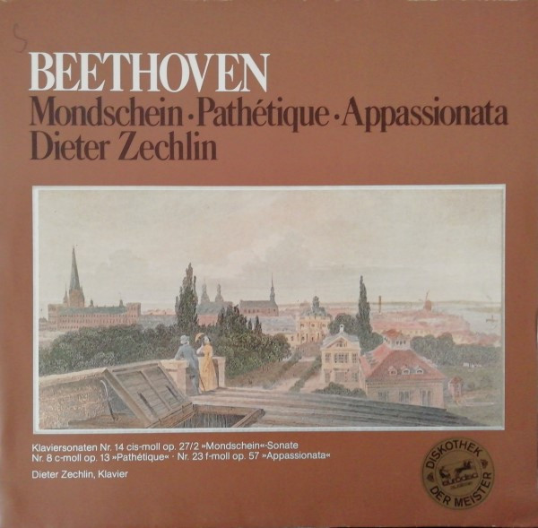 Cover Beethoven* - Dieter Zechlin - Mondschein · Pathétique · Appassionata (LP) Schallplatten Ankauf