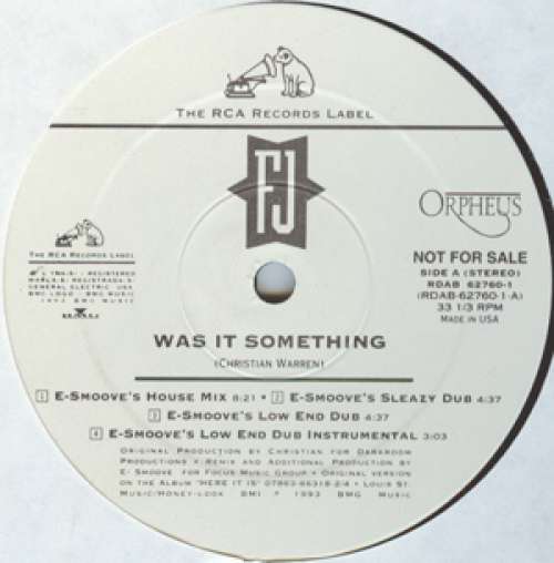 Cover Freddie Jackson - Was It Something (12, Promo) Schallplatten Ankauf