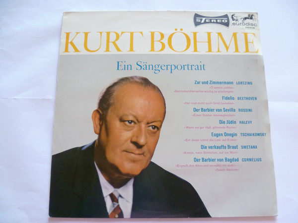 Cover Kurt Böhme - Kurt Böhme - Ein Sängerportrait (LP) Schallplatten Ankauf