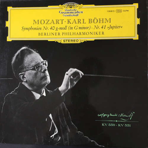 Cover Mozart* • Karl Böhm, Berlin Philharmonic Orchestra* - Symphonies No. 40 In G Minor · No. 41 (Jupiter) (LP, Album) Schallplatten Ankauf