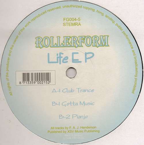 Cover Rollerform - Life EP (12, EP) Schallplatten Ankauf