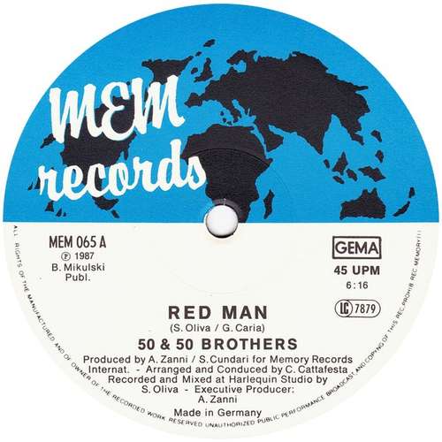 Cover 50 & 50 Brothers - Red Man (12, Maxi) Schallplatten Ankauf