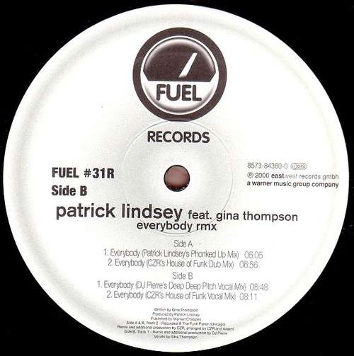 Cover Patrick Lindsey Feat. Gina Thompson - Everybody (Remixes) (12) Schallplatten Ankauf