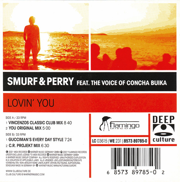Cover Smurf & Perry Feat. The Voice Of Concha Buika - Lovin' You (12) Schallplatten Ankauf