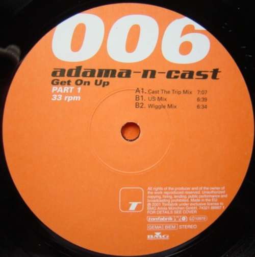 Cover Adama-N-Cast - Get On Up Part 1 (12) Schallplatten Ankauf