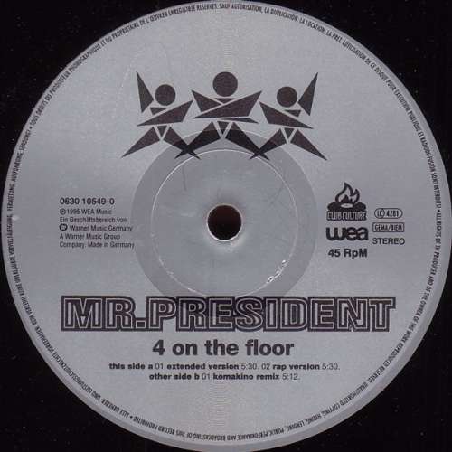 Cover Mr.President* - 4 On The Floor (12) Schallplatten Ankauf